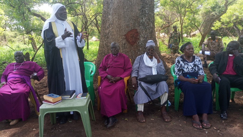 Shiek Musa Khalil addressing some of the stakeholders in torit south sudan